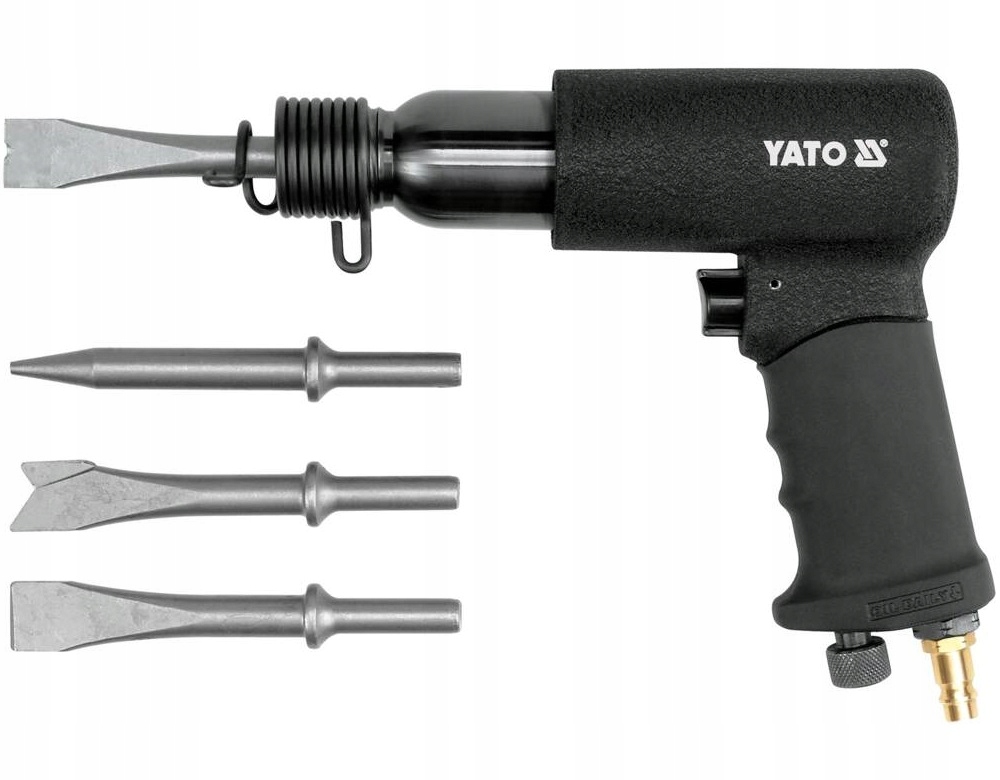 MŁOTEK PNEUMATYCZNY UDAROWY + 4 DŁUTA PRZEBIJAKI YATO YT-0990