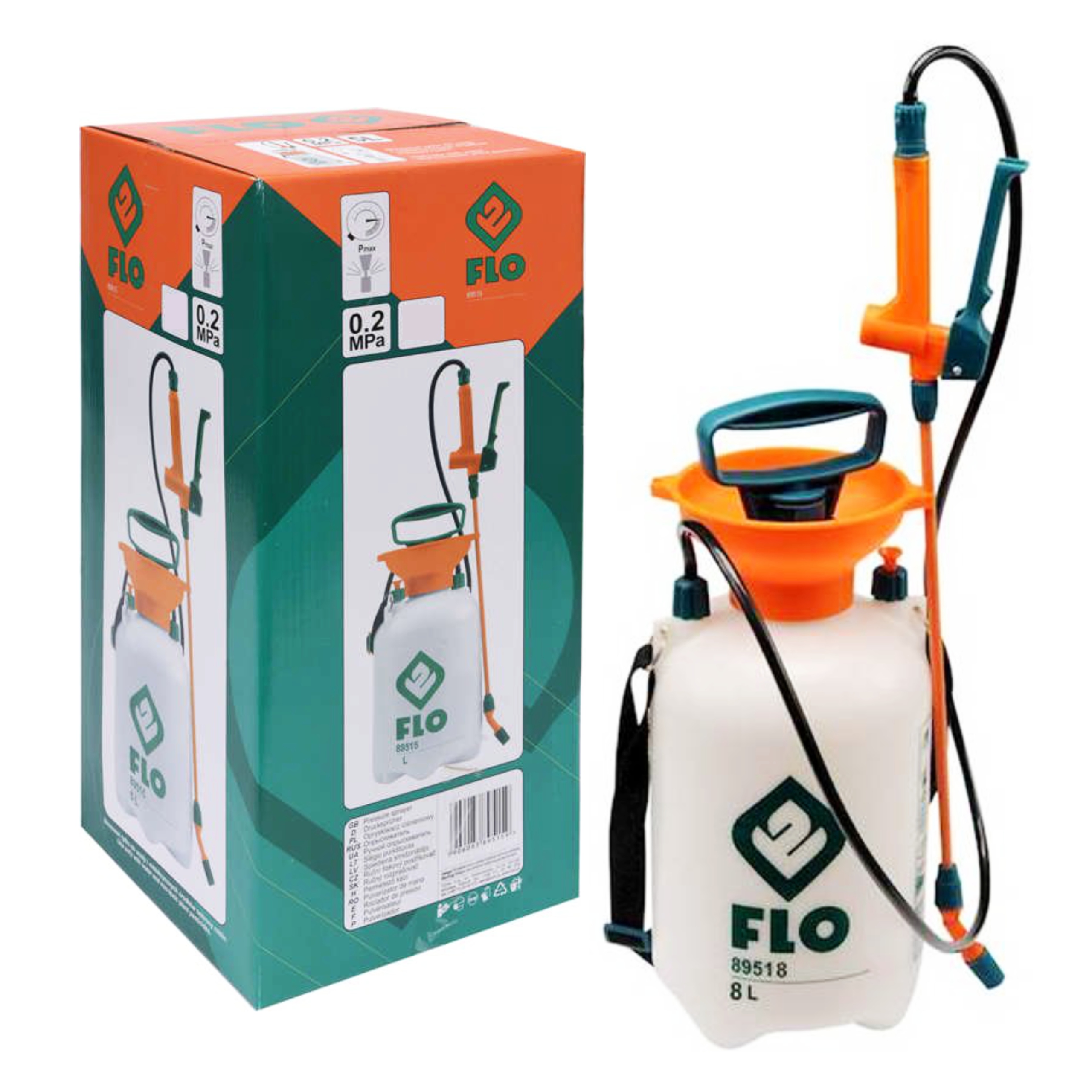 FLO OPRYSKIWACZ CIŚNIENIOWY SPRYSKIWACZ OGRODOWY 8