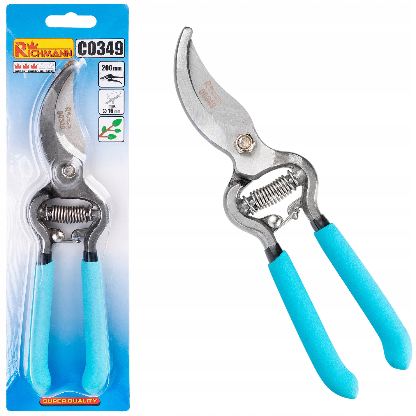 RICHMANN SEKATOR OGRODNICZY METALOWY 200MM C0349