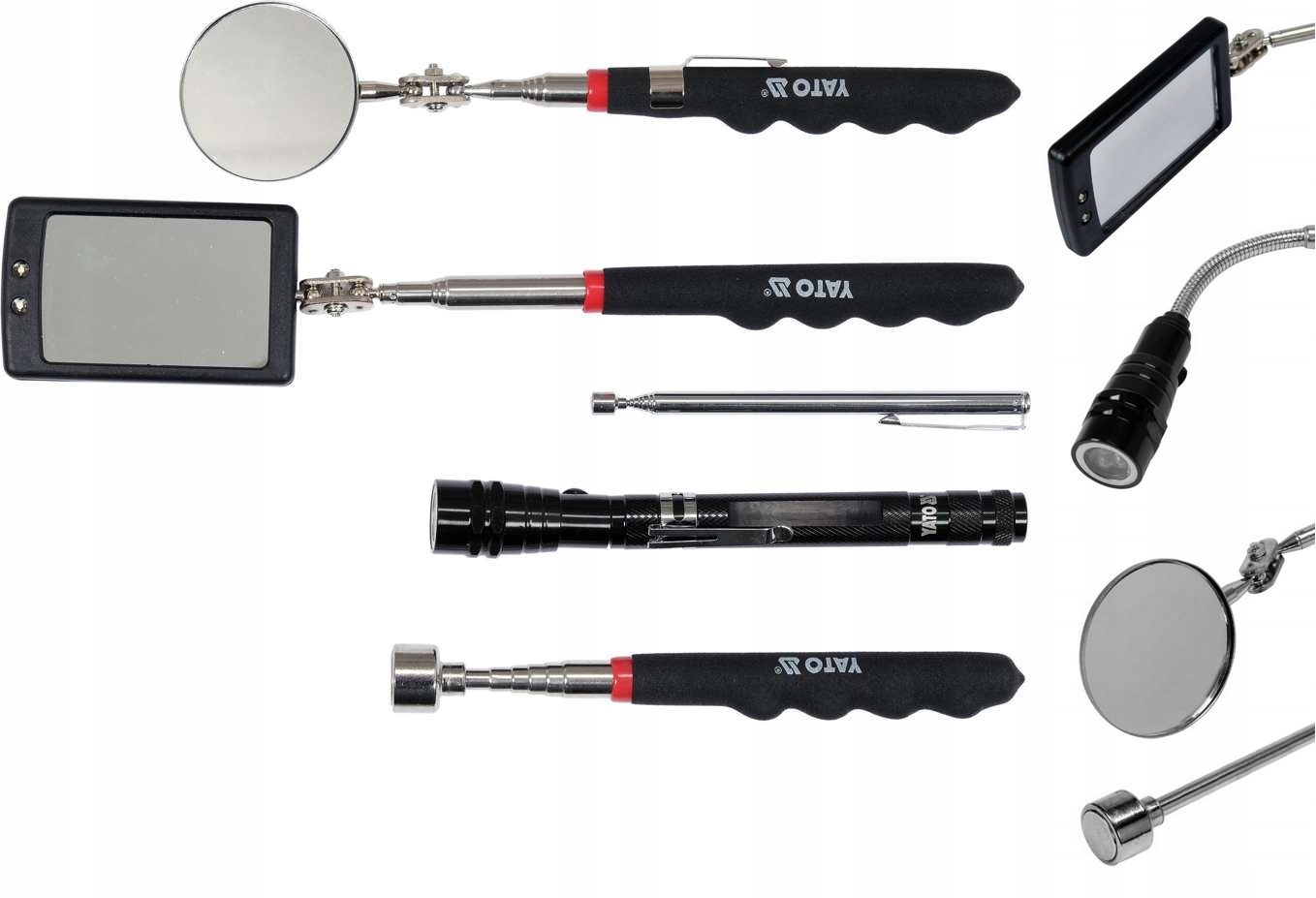 YATO LUSTERKA INSPEKCYJNE + CHWYTAKI MAGNETYCZNE ZESTAW INSPEKCYJNY 5 SZTUK