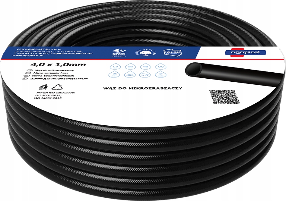 WĄŻ DO MIKROZRASZACZY 4*1mm wężyk kroplowniki 50m