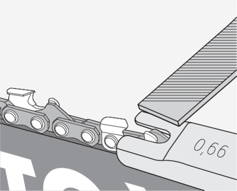 YATO KOMPLET ZESTAW DO OSTRZENIA ŁAŃCUCHA 4.5mm PILNIK 4 ELEMENTY YT-85041