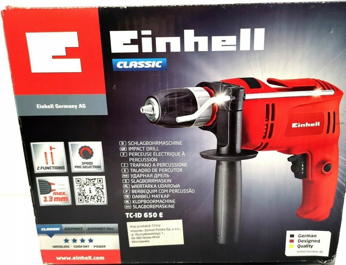 EINHELL WIERTARKA UDAROWA SIECIOWA TC-ID 650 E 4258682