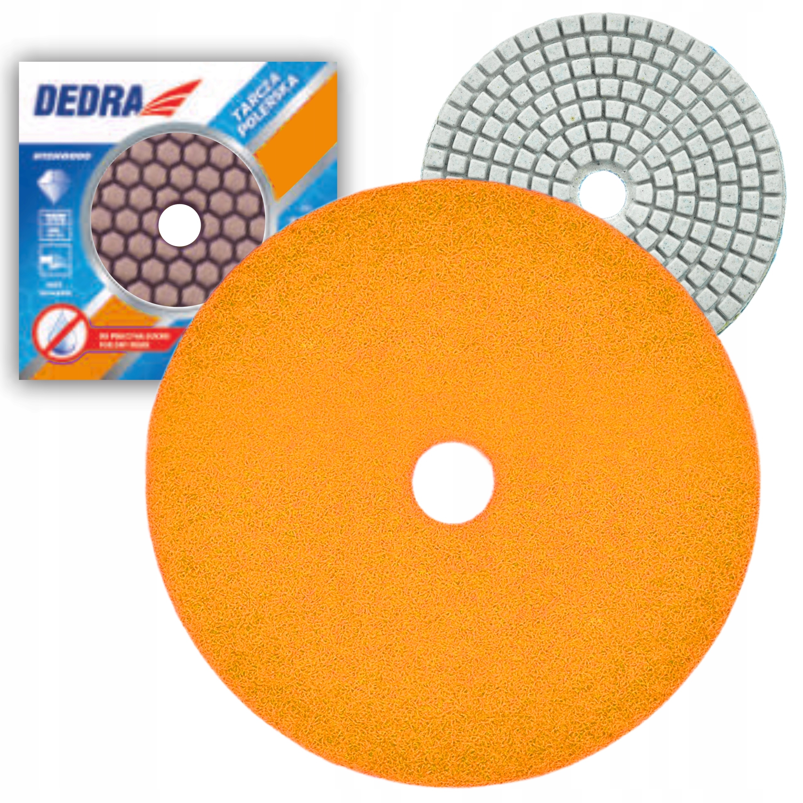 DEDRA ELASTYCZNY DIAMENTOWY DYSK POLERSKI H10H0200 GR.0200 100mm NA SUCHO