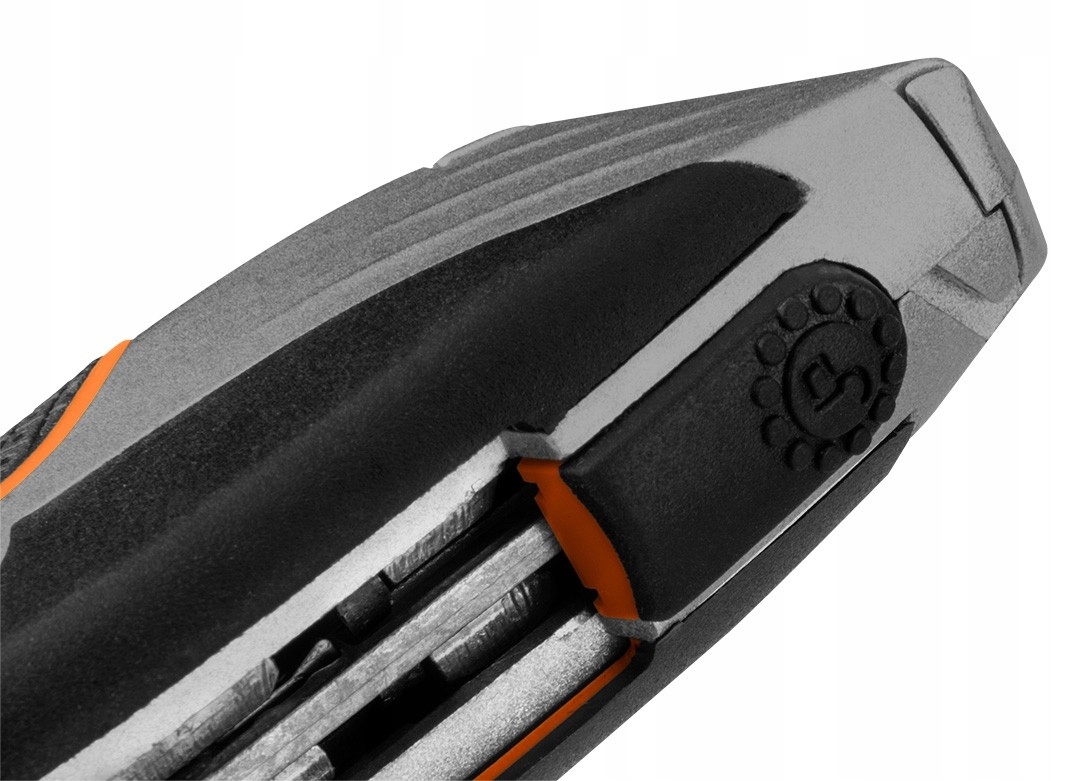 NEO NÓŻ Z OSTRZEM TRAPEZOWYM I HAKOWYM, METALOWY