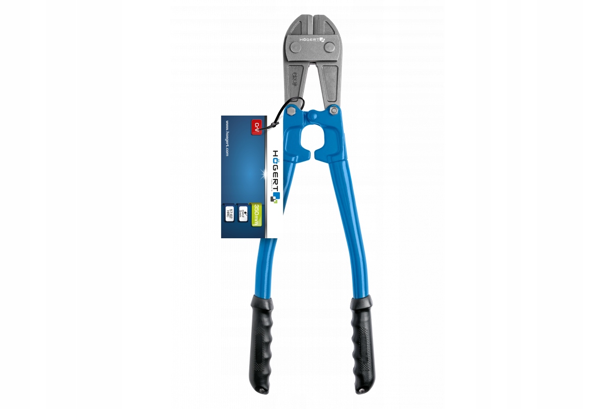 NOŻYCE DO PRĘTÓW DRUTU 350mm 35cm HOGERT HT3B523 KRAWĘDZIE TNĄCE HARTOWANE