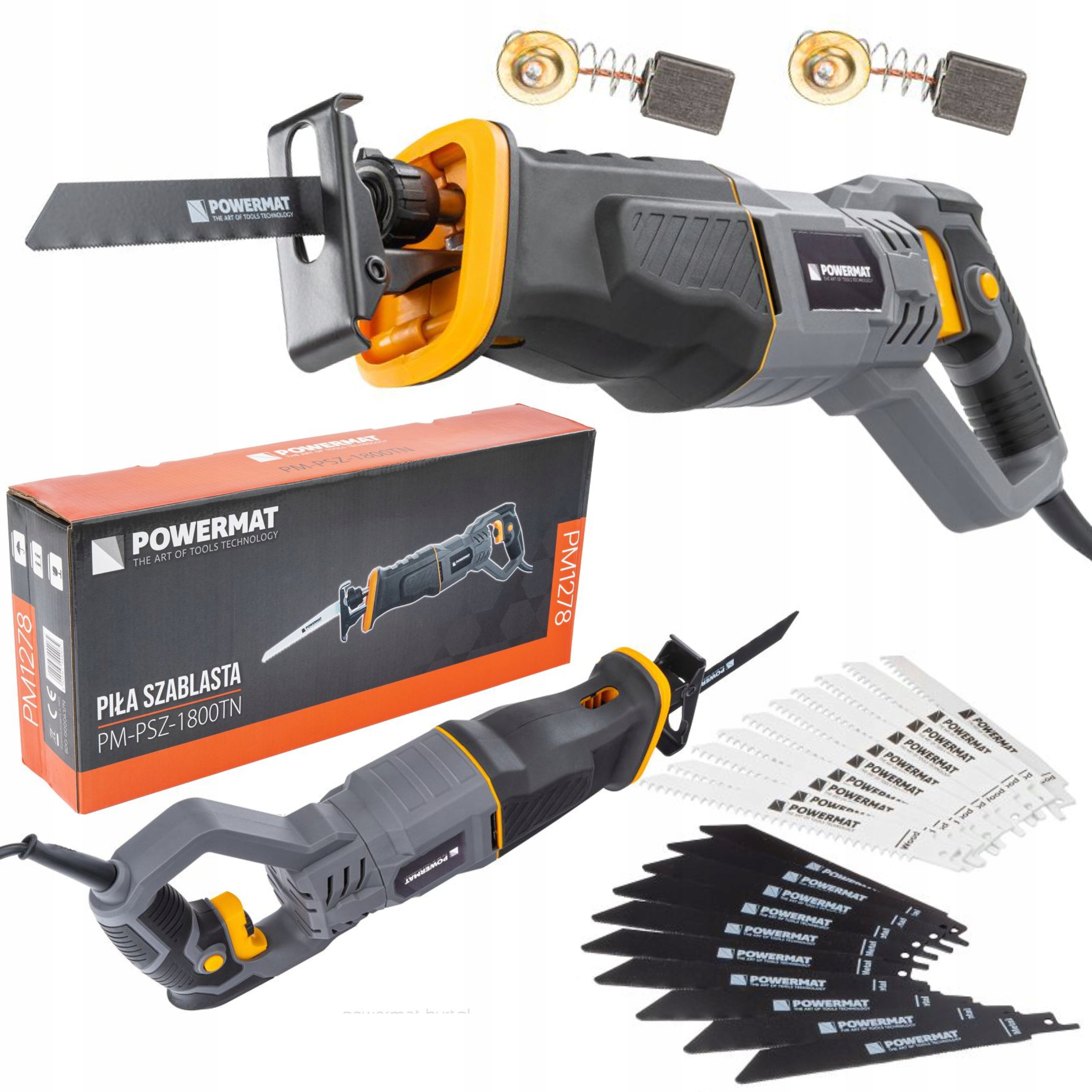 PIŁA SZABLASTA WYRZYNARKA LISI OGON ELEKTRYCZNA 1800W 20 X NÓŻ ZESTAW MOCNA