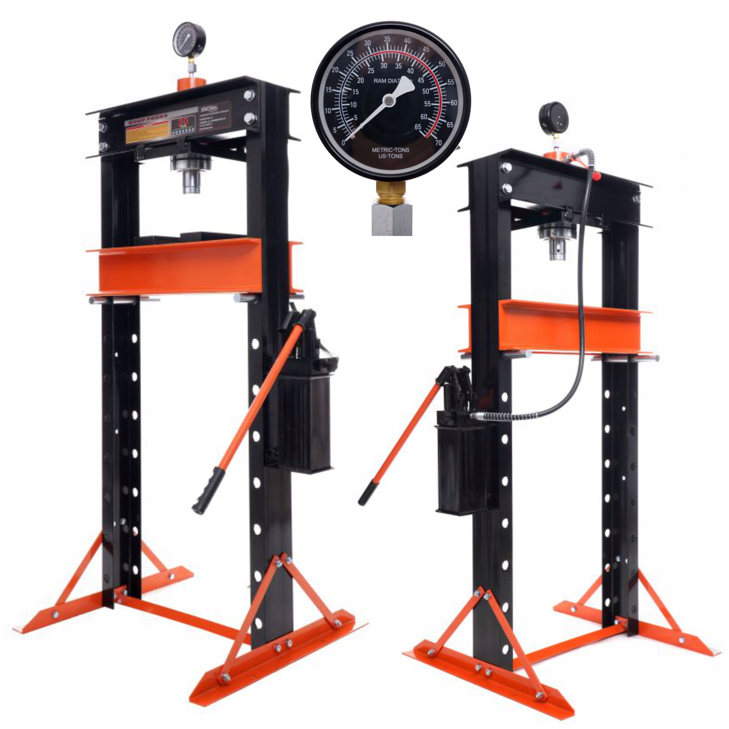 KRAFT&DELE SOLIDNA PRASA HYDRAULICZNA STAL KONSTRUKCYJNA 30T 0-1020mm KD317