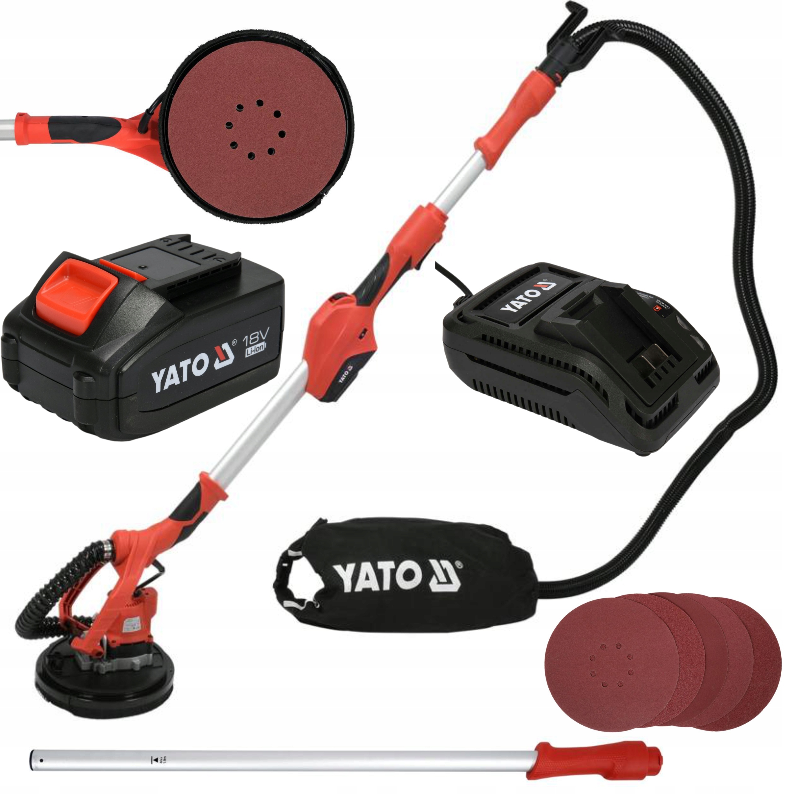 YATO SZLIFIERKA GIPSU GŁADZI TYNKÓW ŻYRAFA 18V 4Ah