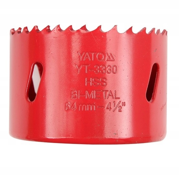 YATO OTWORNICA BIMETALOWA HSS M3 ZMIENNA PODZIAŁKA 4-6 TPI ROZMIAR 64MM