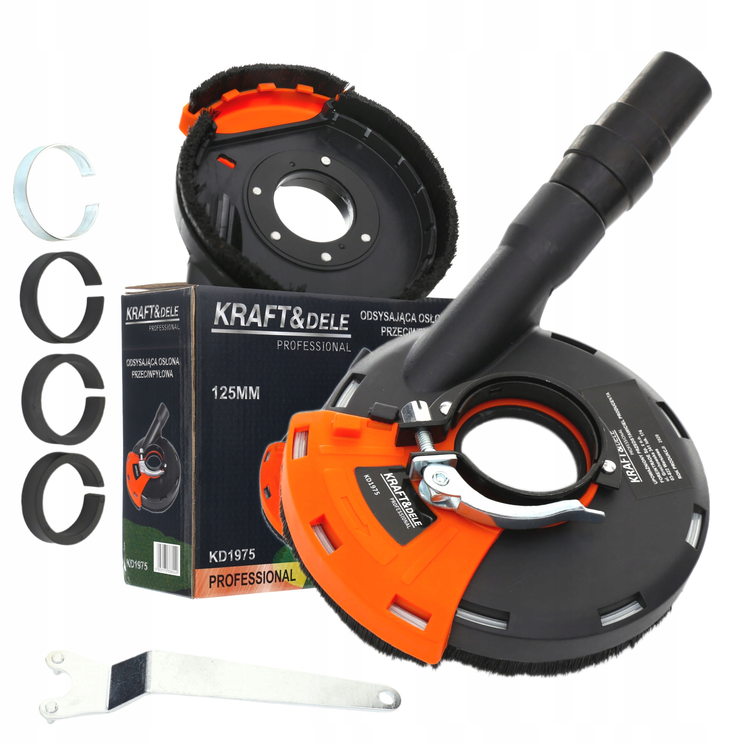 OSŁONA PRZECIWPYŁOWA ODSYSAJĄCA DO SZLIFIERKI KĄTOWEJ 180/230mm K&D KD1976