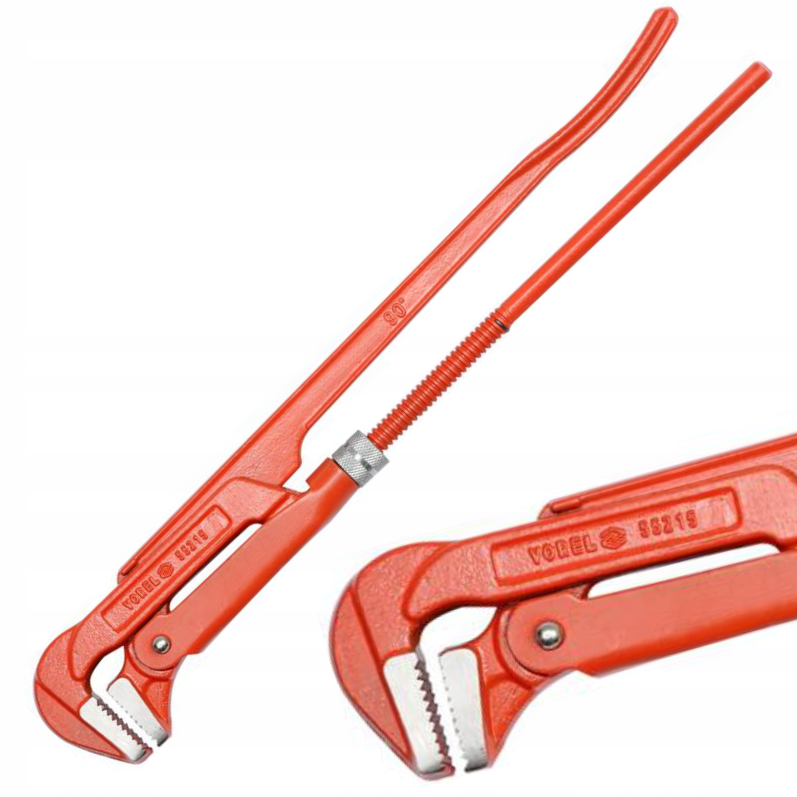 VOREL KLUCZ DO RUR 1.5" 90° 420 MM 55216 ŻABKA