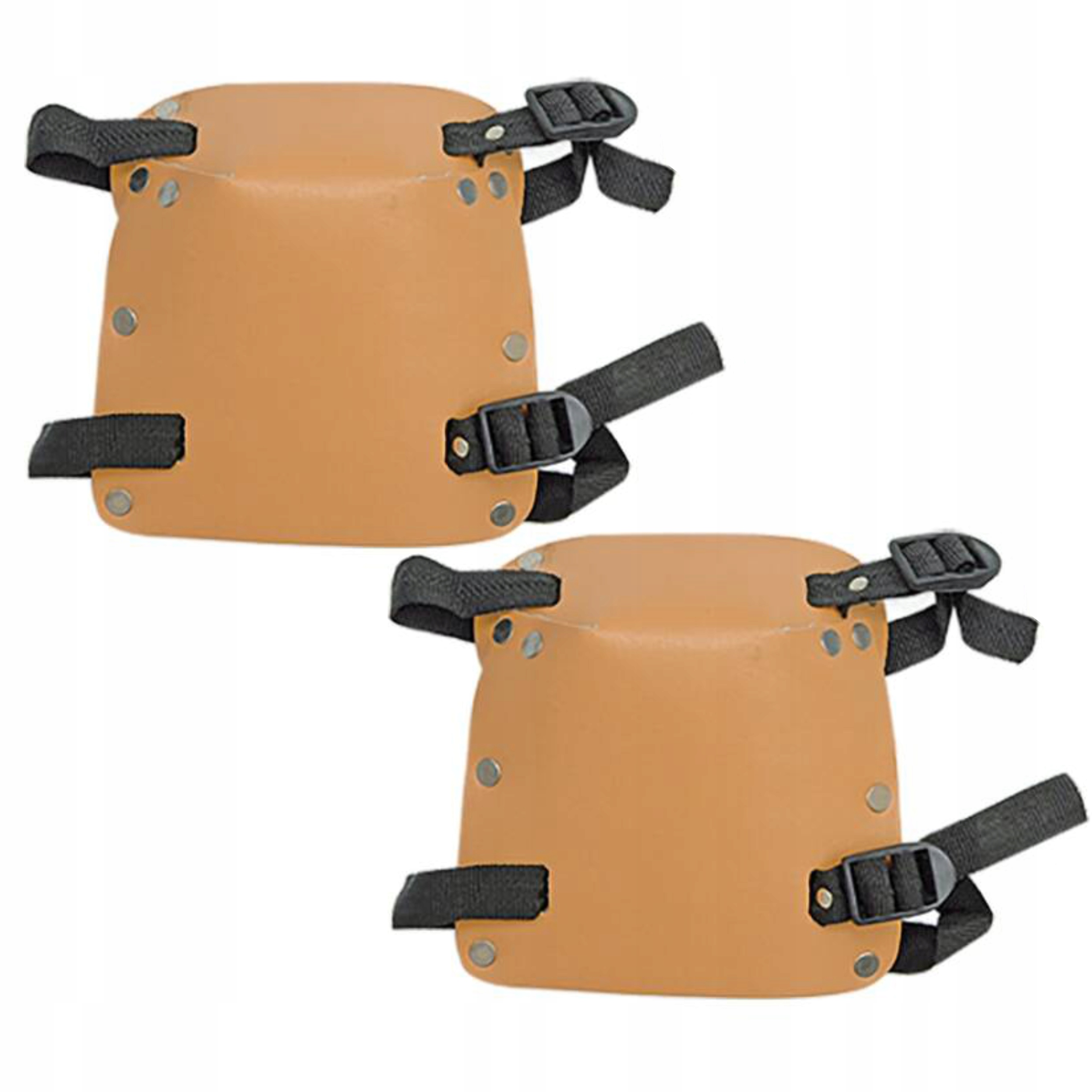 VOR NAKOLANNIKI OCHRONNE SKÓRZANE OCHRANIACZE KOLAN REGULOWANE KLAMRY 74600