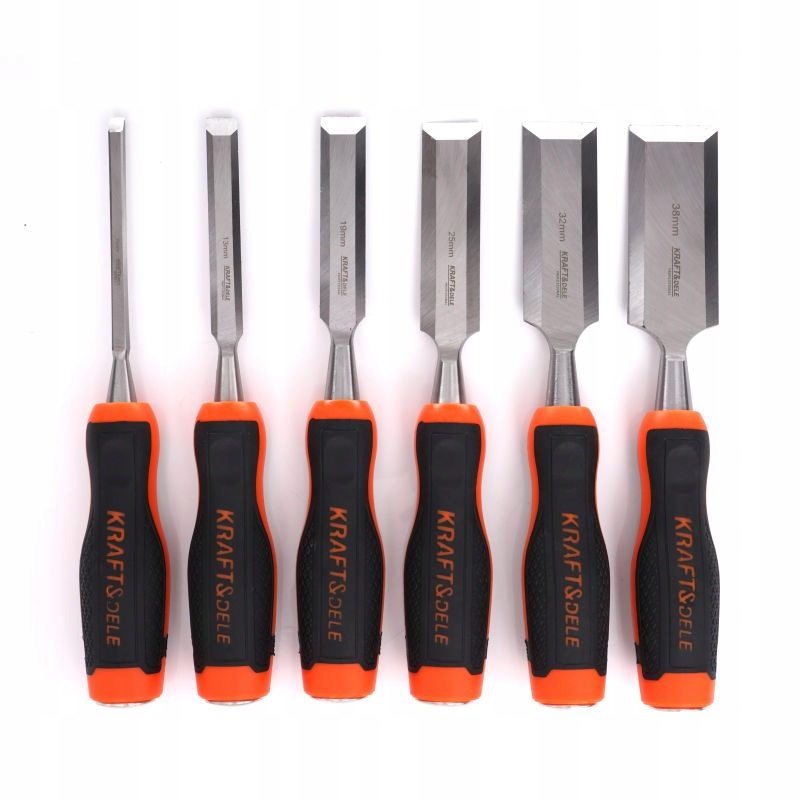 ZESTAW DŁUTx6 STOLARSKICH CIESIELSKICH RZEŹBIENIA DREWNA 6 13 19 25 32 38mm