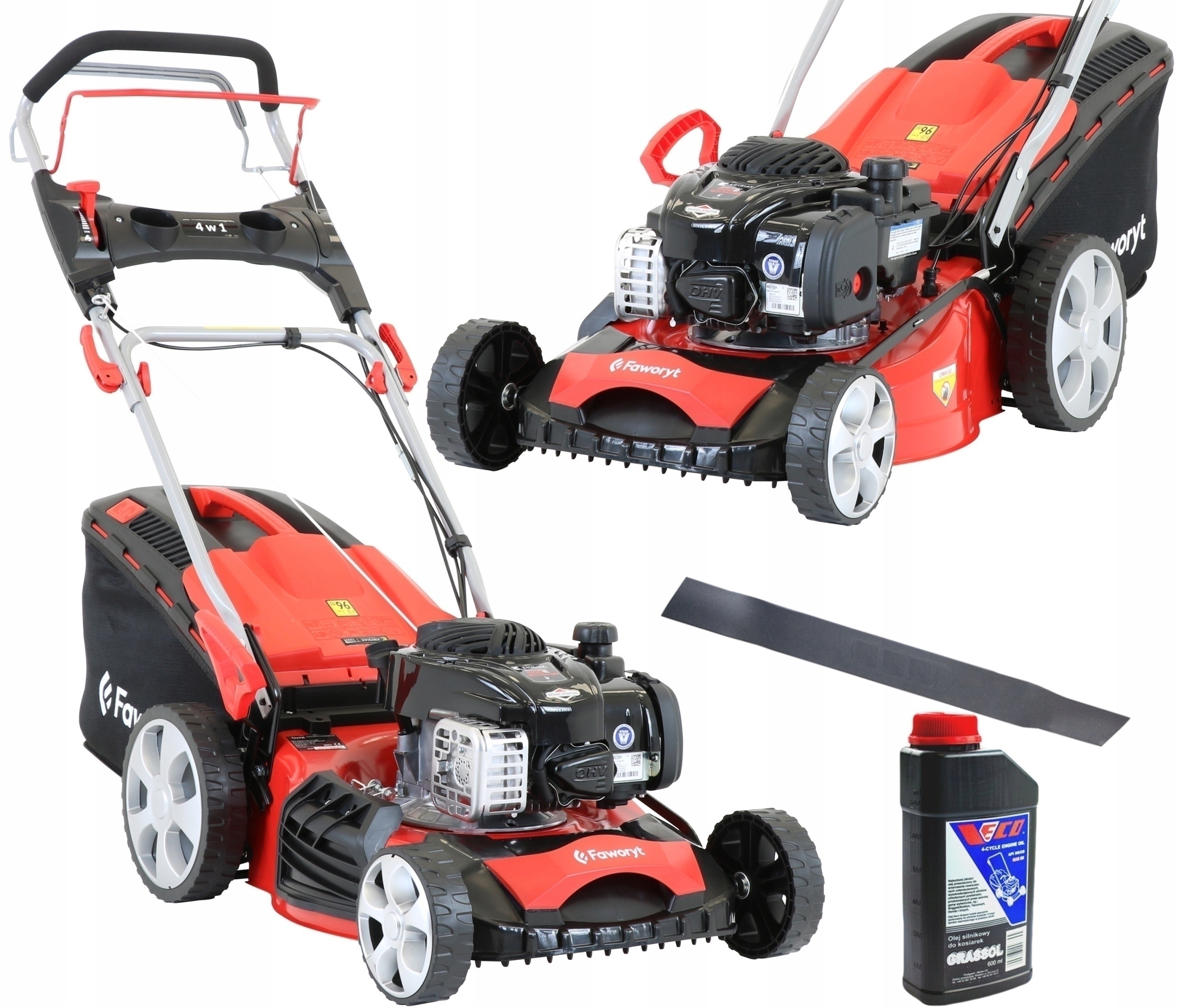 FAWORYT MOCNA KOSIARKA SPALINOWA DO TRAWY Z NAPĘDEM BRIGGS 4.0KM GT 46cm+ O