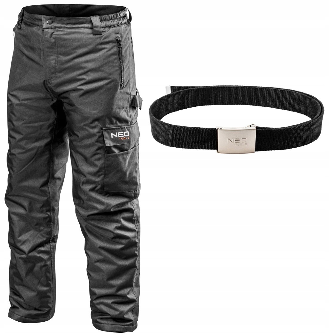 SPODNIE ROBOCZE OCIEPLANE ZIMA DO PASA r.XXXL PAS