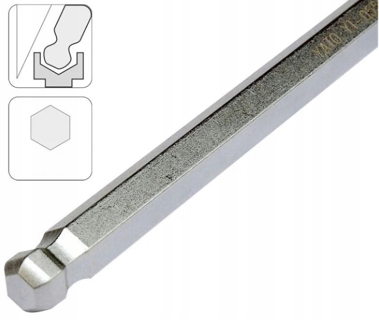 YATO KLUCZ TRZPIENIOWY HEX (Z KULKĄ) Z RĘKOJEŚCIĄ 10MM TYP T YT-05594