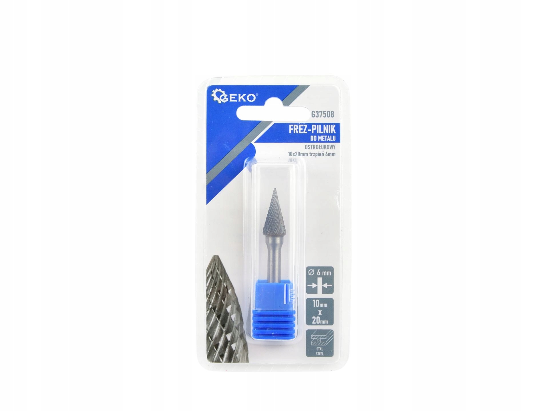 FREZ-PILNIK DO METALU 10X20MM TRZPIEŃ 6MM STOŻKOWY