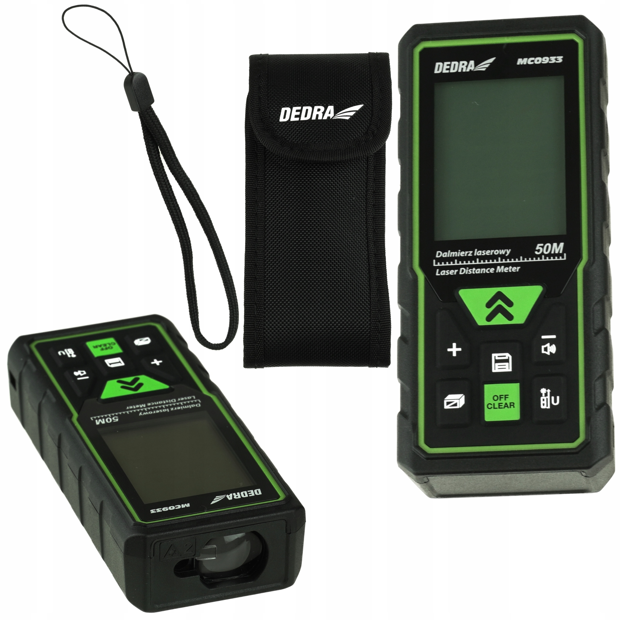 DEDRA DALMIERZ LASEROWY 50M - MIERNIK ODLEGŁOŚCI METRY/CALE/STOPY MC0933