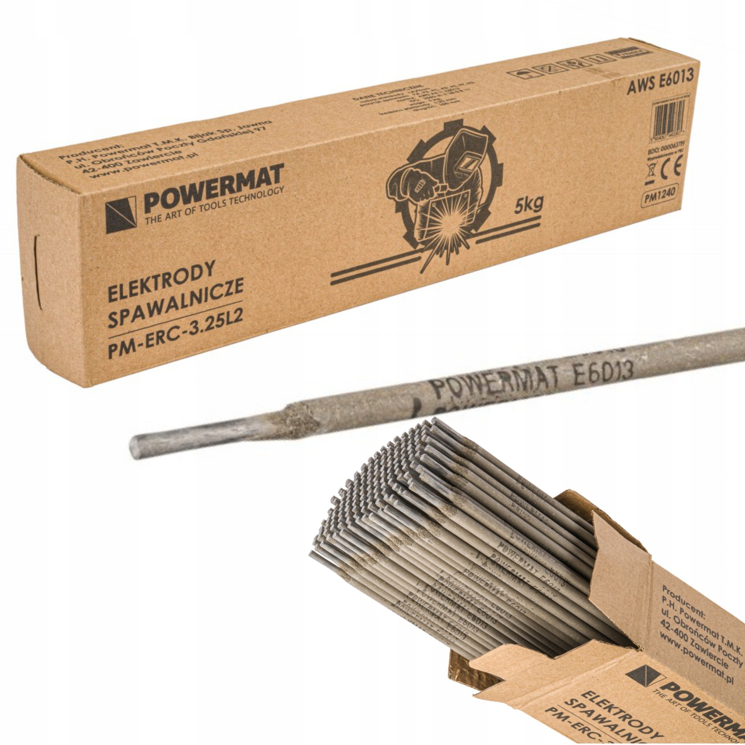 ELEKTRODY SPAWALNICZE RUTYLOWE 3,25mm 5KG ELEKTRODA DO SPAWANIA MMA