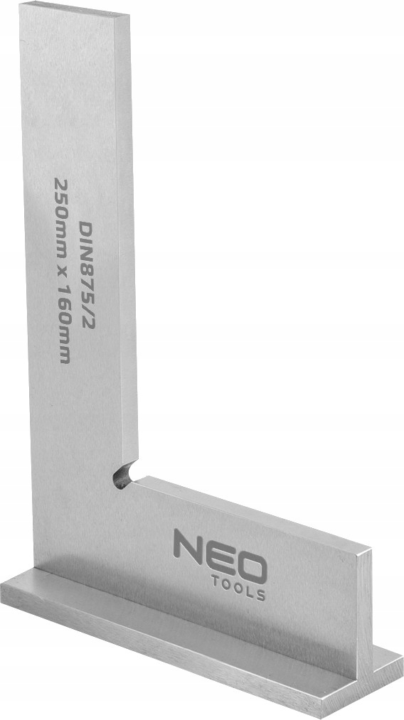 NEO KĄTOWNIK Z PODSTAWĄ DIN875/2 250X160MM DO USTAWIANIA OZNACZANIA 72-034