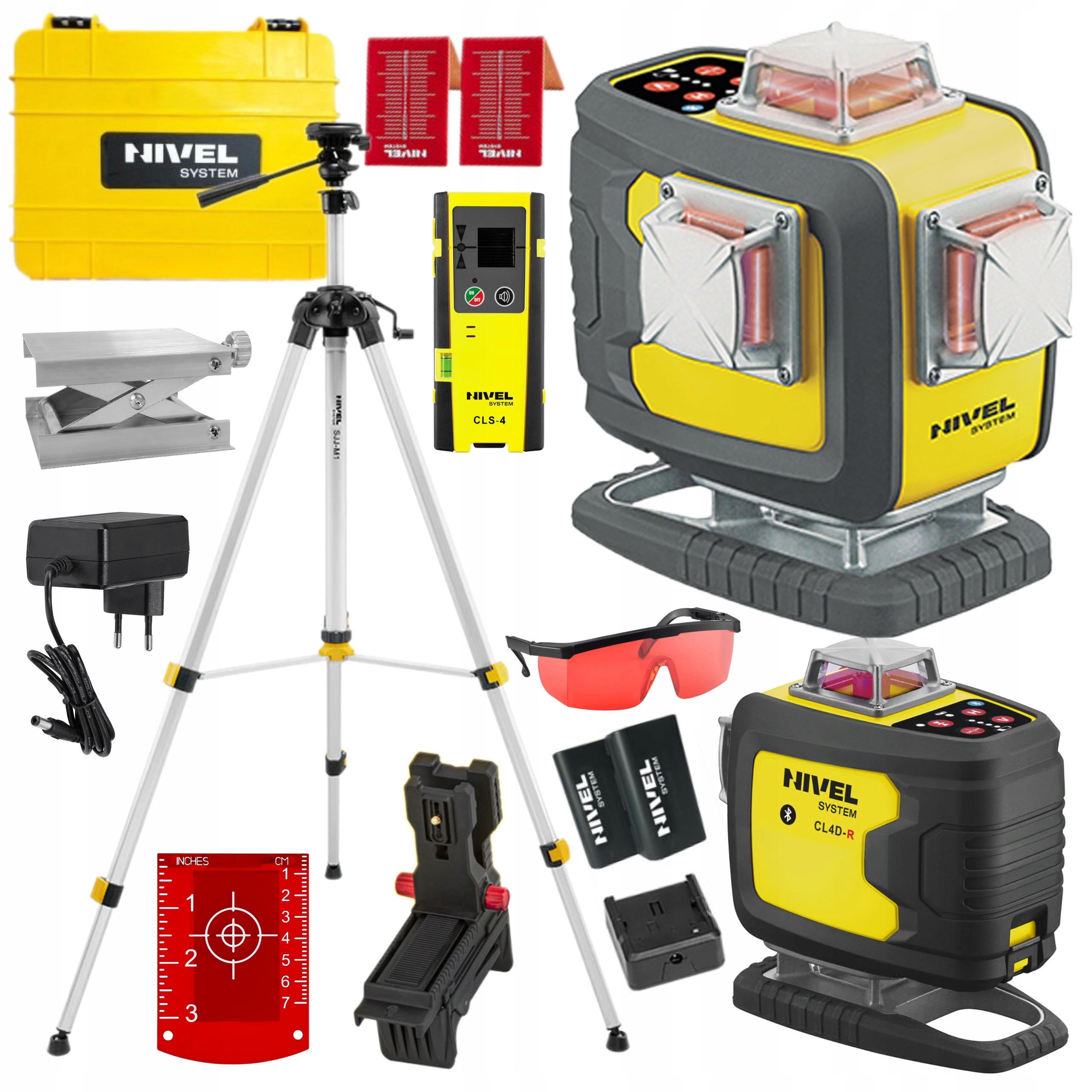 NIVEL SYSTEM LASER KRZYŻOWY 4D CZERWONY CL4D-R WALIZKA +STATYW SJJM1EX CLS4