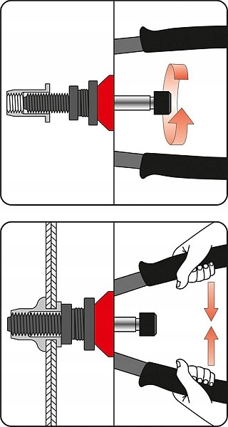 YATO ZESTAW KOMPLET NITOWNICA RĘCZNA +NITONAKRĘTKI M3-M12 150 SZT. YT-36128