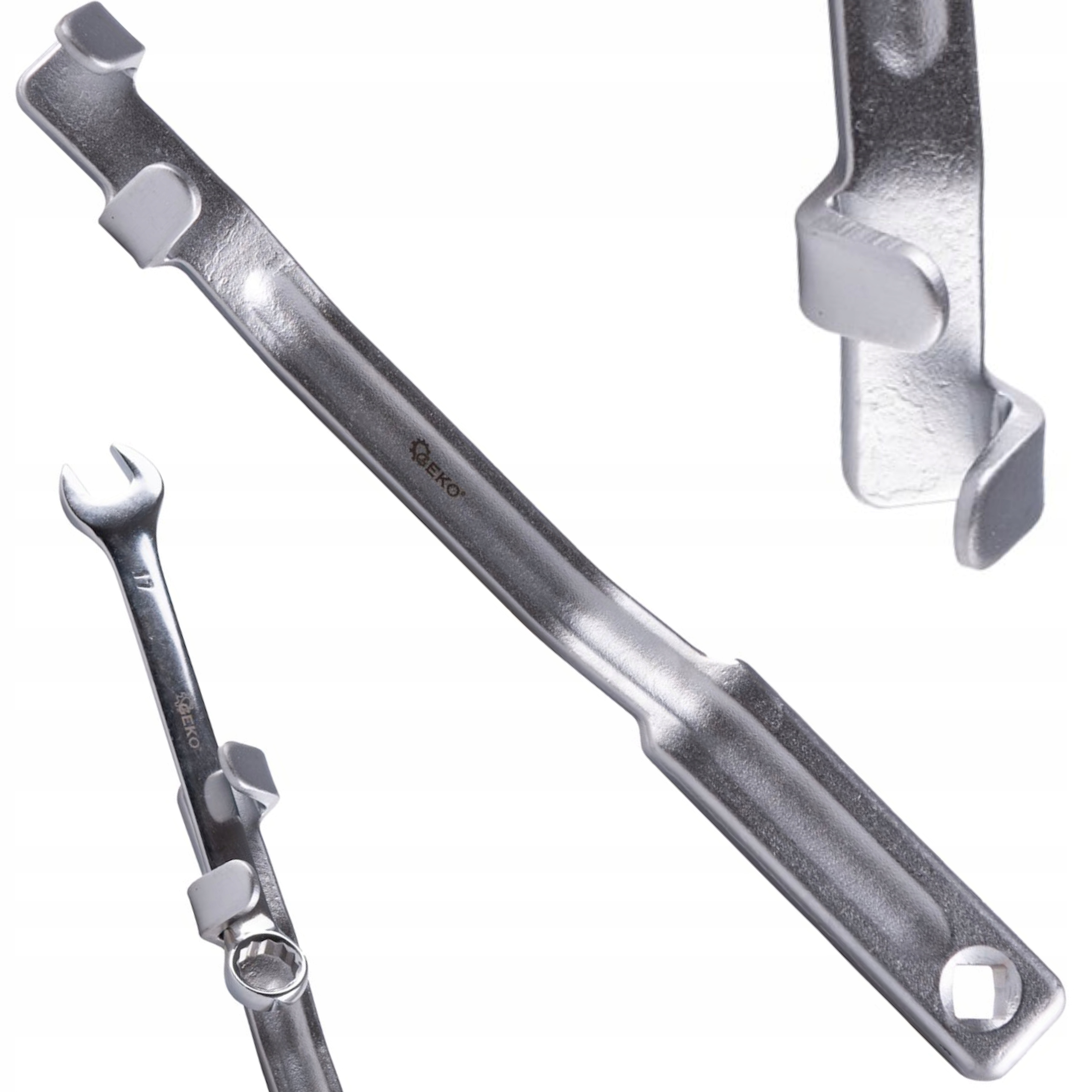 PRZEDŁUŻKA DO KLUCZY PŁASKO-OCZKOWYCH 34CM STAL HARTOWANA 40CR GEKO G10148
