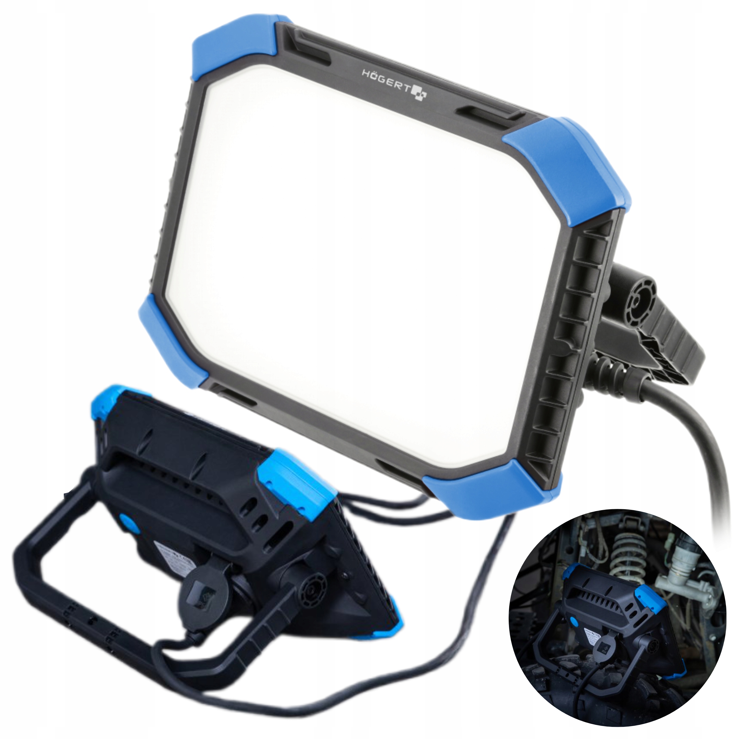 HOGERT LAMPA ROBOCZA NAŚWIETLACZ BUDOWLANY REFLEKTOR PRZENOŚNY 3200lm IP65
