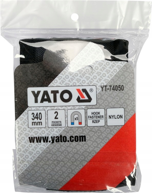 YATO OPASKA NYLONOWA MAGNETYCZNA RĘKĘ NADGARSTEK MAGNES 2x KIESZEŃ YT-74050