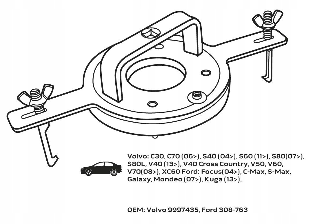 NEO TOOLS ZESTAW ŚCIĄGACZ DO SPRZĘGIEŁ SKRZYŃ DCT-FORD/VOLVO WALIZKA 11-171