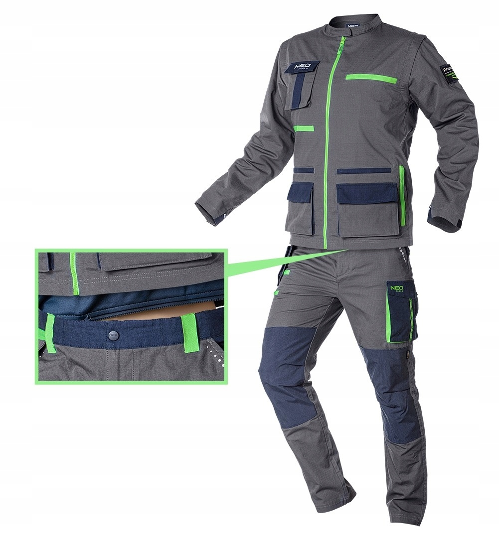 NEO SPODNIE ROBOCZE PREMIUM DO PASA CORDURA PROFILED BAWEŁNA 81-227 XXXL/58