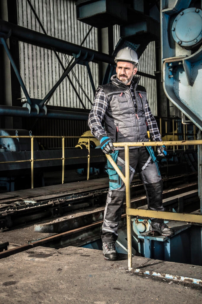 LAHTI PRO OGRODNICZKI SPODNIE ROBOCZE OCHRONNE BHP OSTRZEGAWCZE ROZM. XL