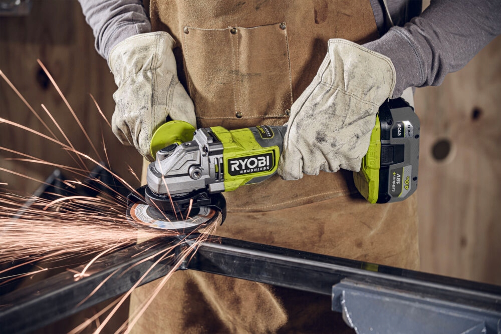 RYOBI SZLIFIERKA KĄTOWA 125mm BEZSZCZOTKOWA AKUMULATOROWA 18V RAG18BL-0