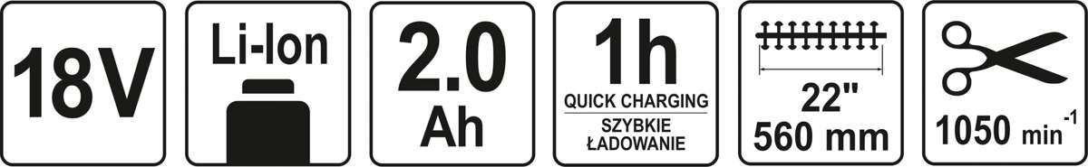 YATO NOŻYCE DO ŻYWOPŁOTU AKUMULATOROWE SEKATOR GAŁĘZI +2Ah 560mm YT-82832