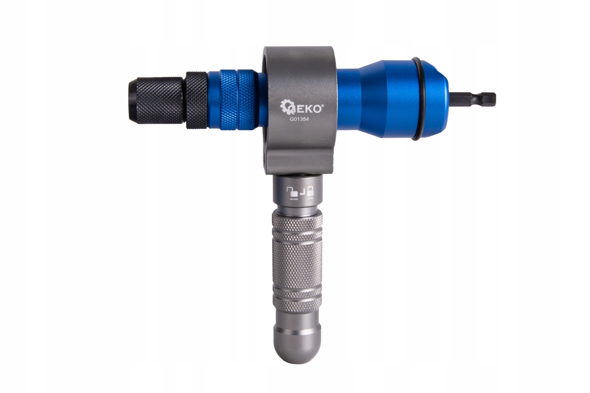 GEKO NITOWNICA NA WKRĘTARKĘ 3W1 – ADAPTER DO NITONAKRĘTEK I NITÓW G01354