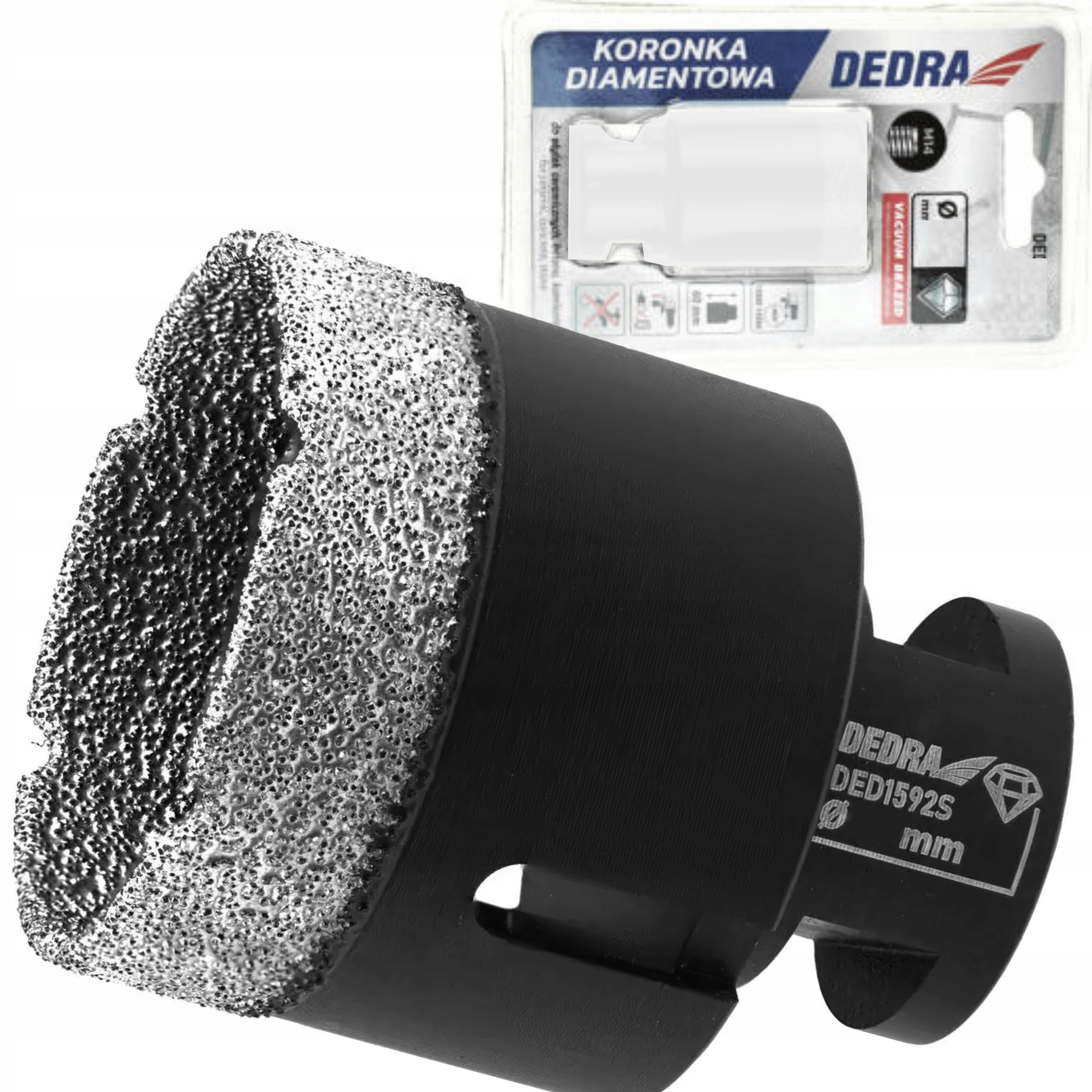 DEDRA OTWORNICA KORONKA DIAMENTOWA VACUUM BRAZED (VB) M14 55MM DED1592S55