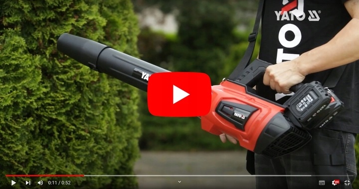 YATO DMUCHAWA DO LIŚCI ODKURZACZ 36V AKUMULATOROWA 2x18V BEZSZCZOT YT-85179