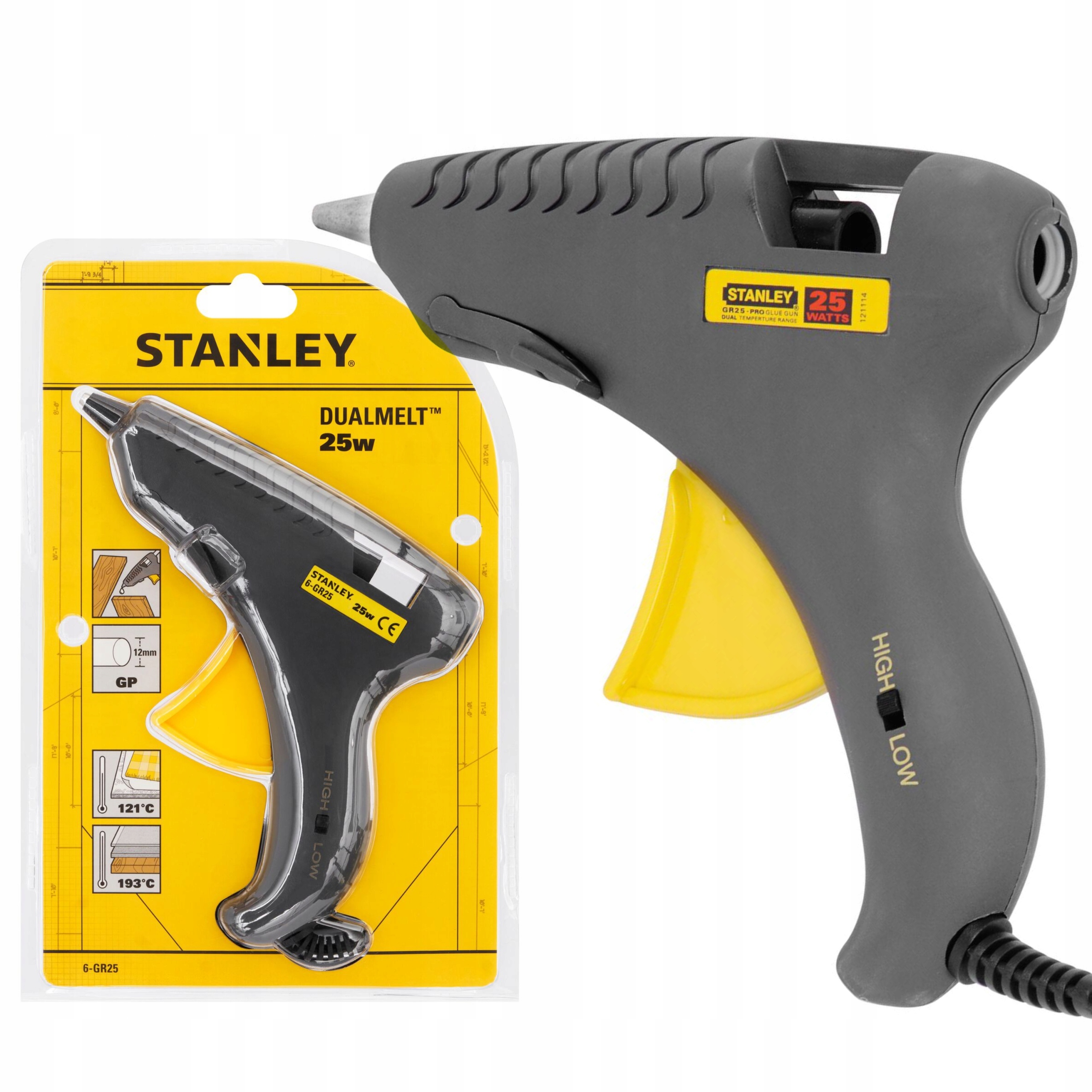 STANLEY 6-GR25 PISTOLET KLEJOWY 25W DO KLEJU 11mm