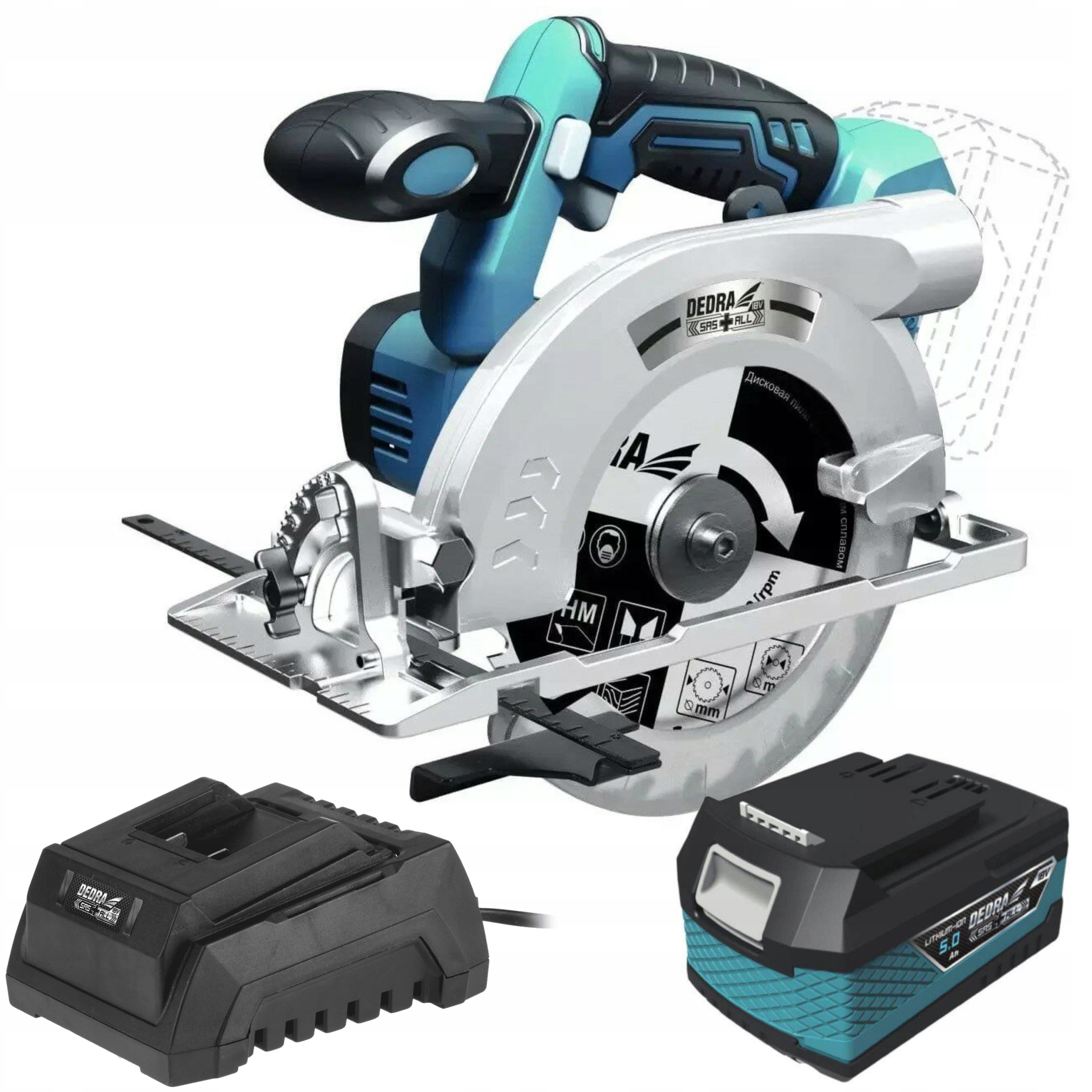 PILARKA TARCZOWA BEZSZCZOTKOWA DED7164 DEDRA +5AH