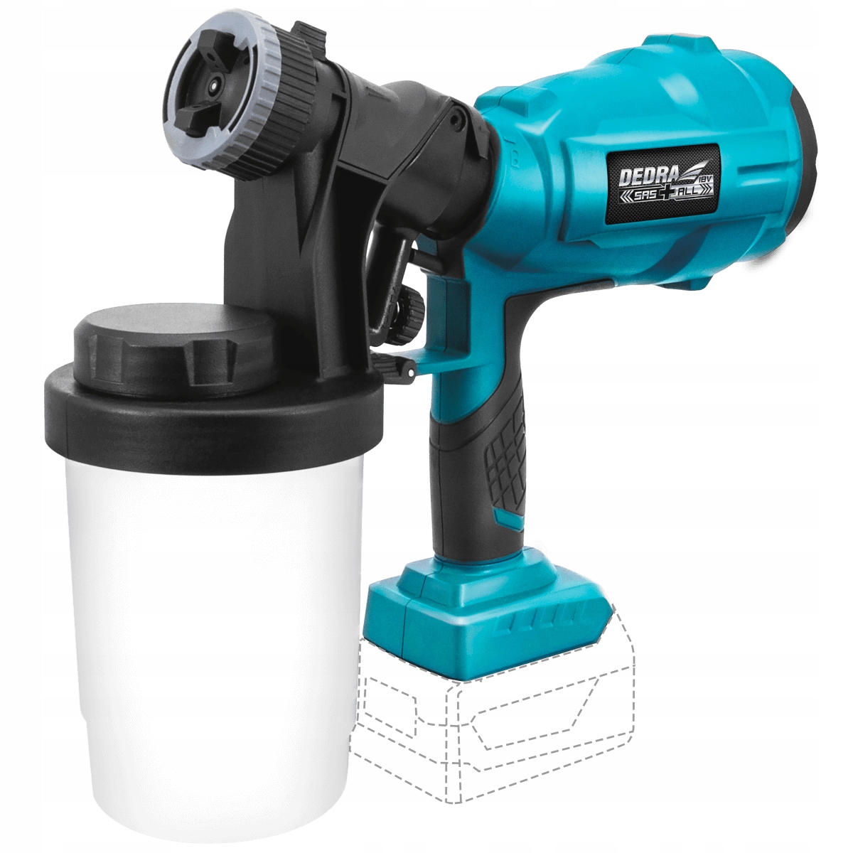AGREGAT PISTOLET MALARSKI Malowania 5Ah DEDRA SAS+
