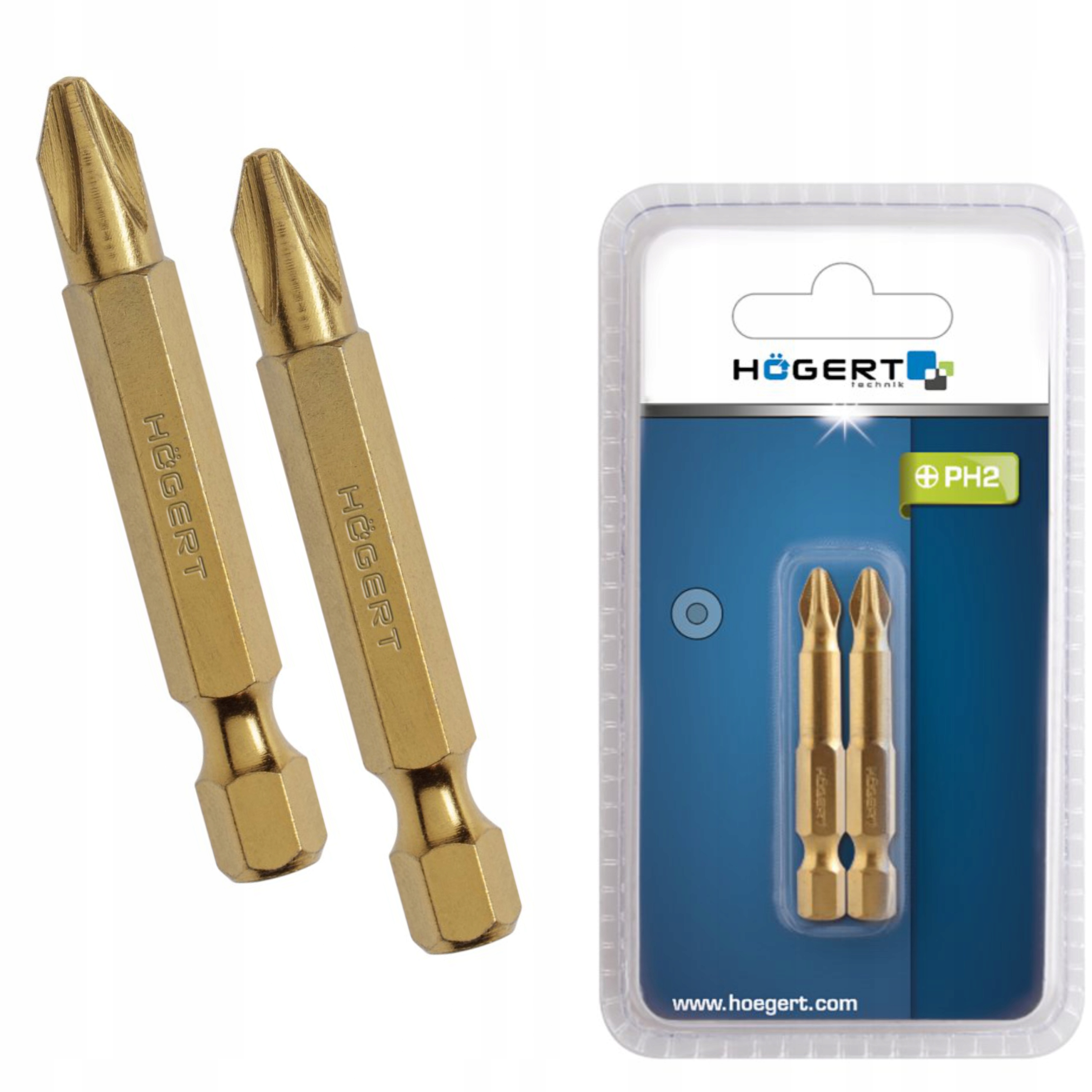 HOGERT HT1S392 KOŃCÓWKI WKRETAKOWE PH2 50MM 2SZT