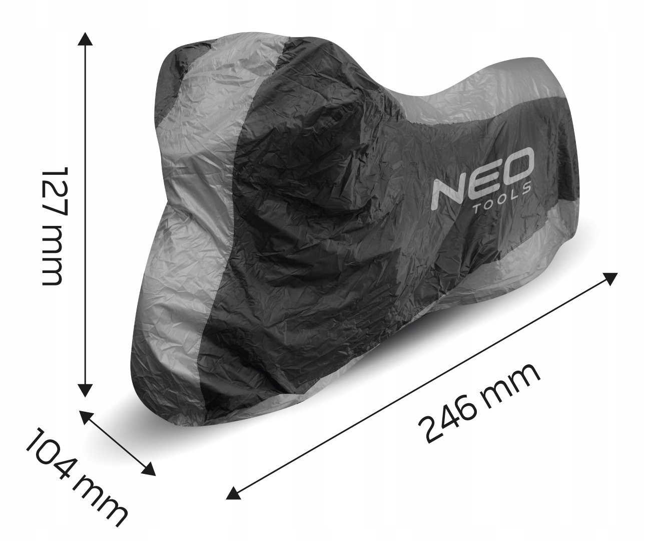 NEO POKROWIEC NA MOTOCYKL/SKUTER 246x104x27cm 150C