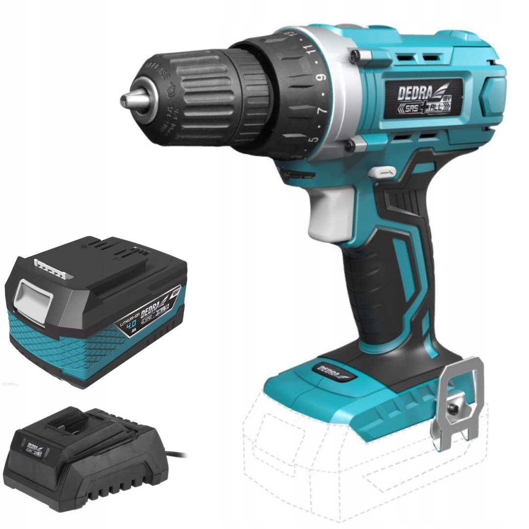 WIERTARKA WKRĘTARKA Li-Ion 18V DEDRA SAS+ 7040 4Ah