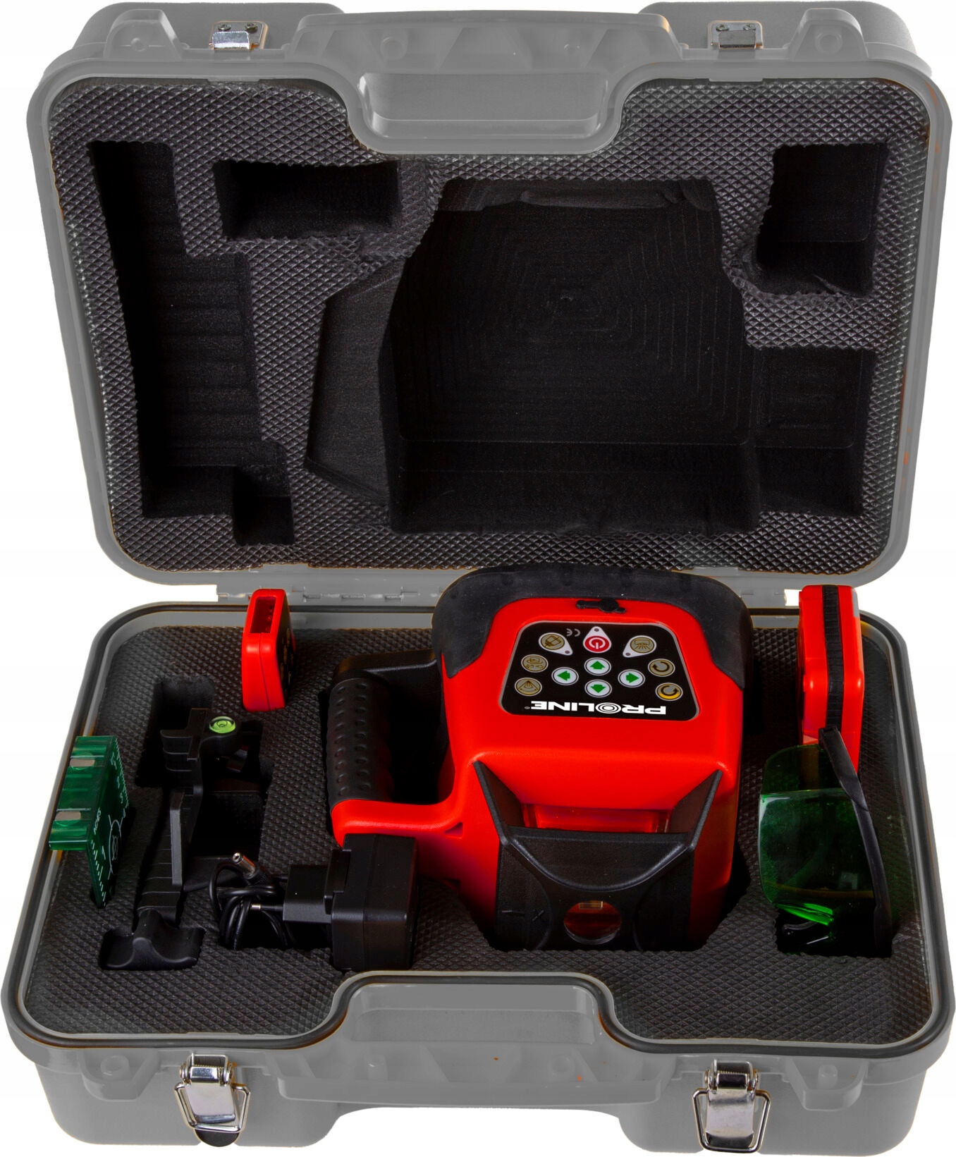 PROLINE LASER ROTACYJNY SAMOPOZIOMUJĄCY NIWELATOR ZIELONY 30M WALIZKA 15162