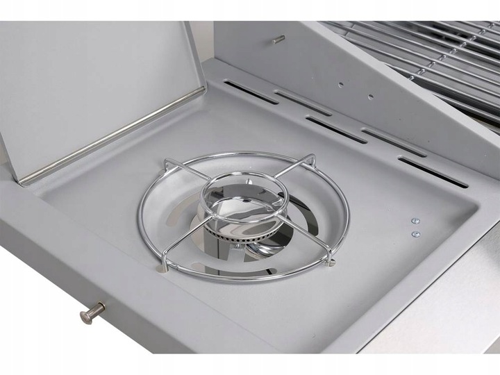 LUND GRILL GAZOWY 3+1 12,8 KW ŻELIWNY RUSZT PALNIK BOCZNY TERMOMETR 99654