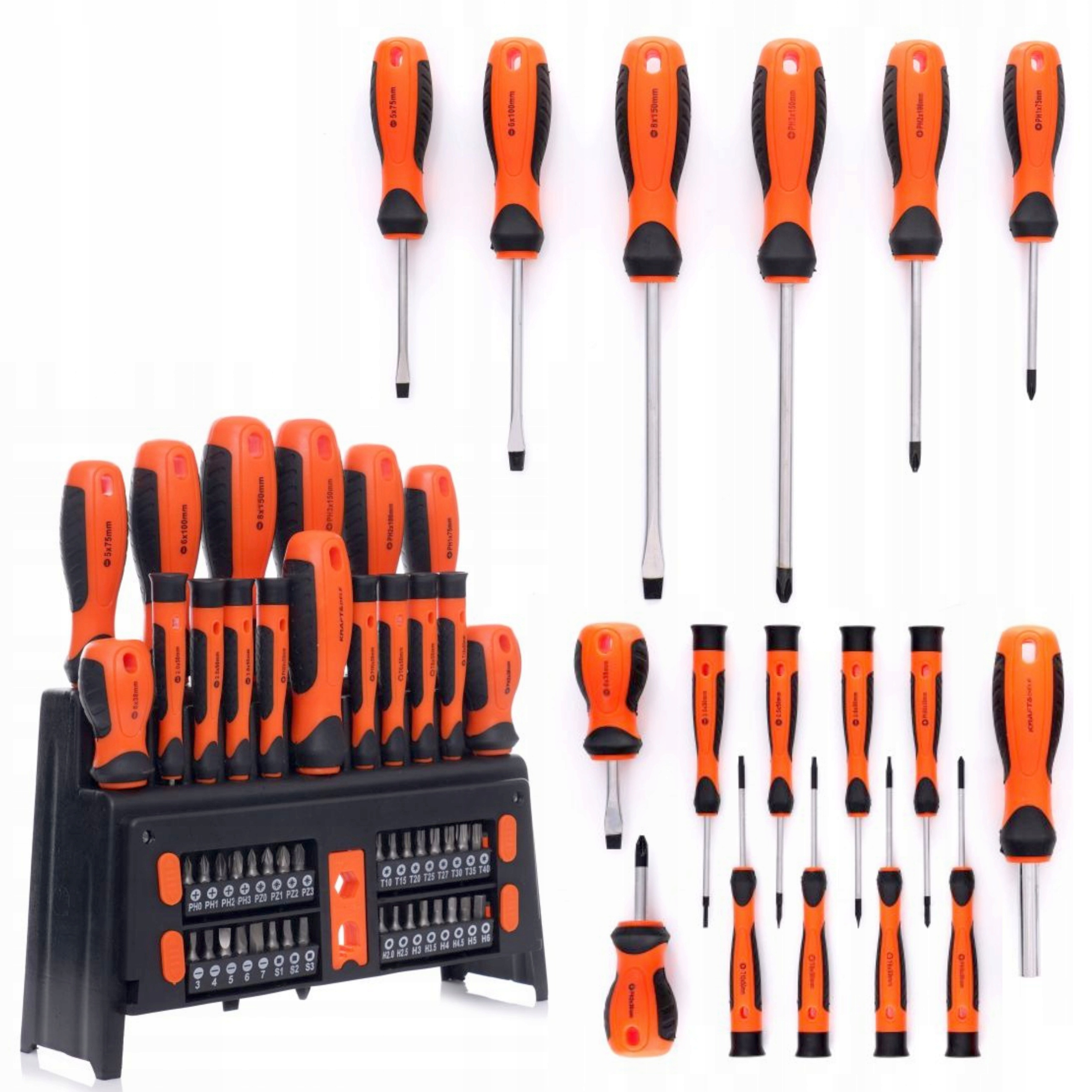 KRAFT&DELE ZESTAW WKRĘTAKÓW ŚRUBOKRĘTÓW Z MAGNESEM 50 SZTUK TORX KD10950