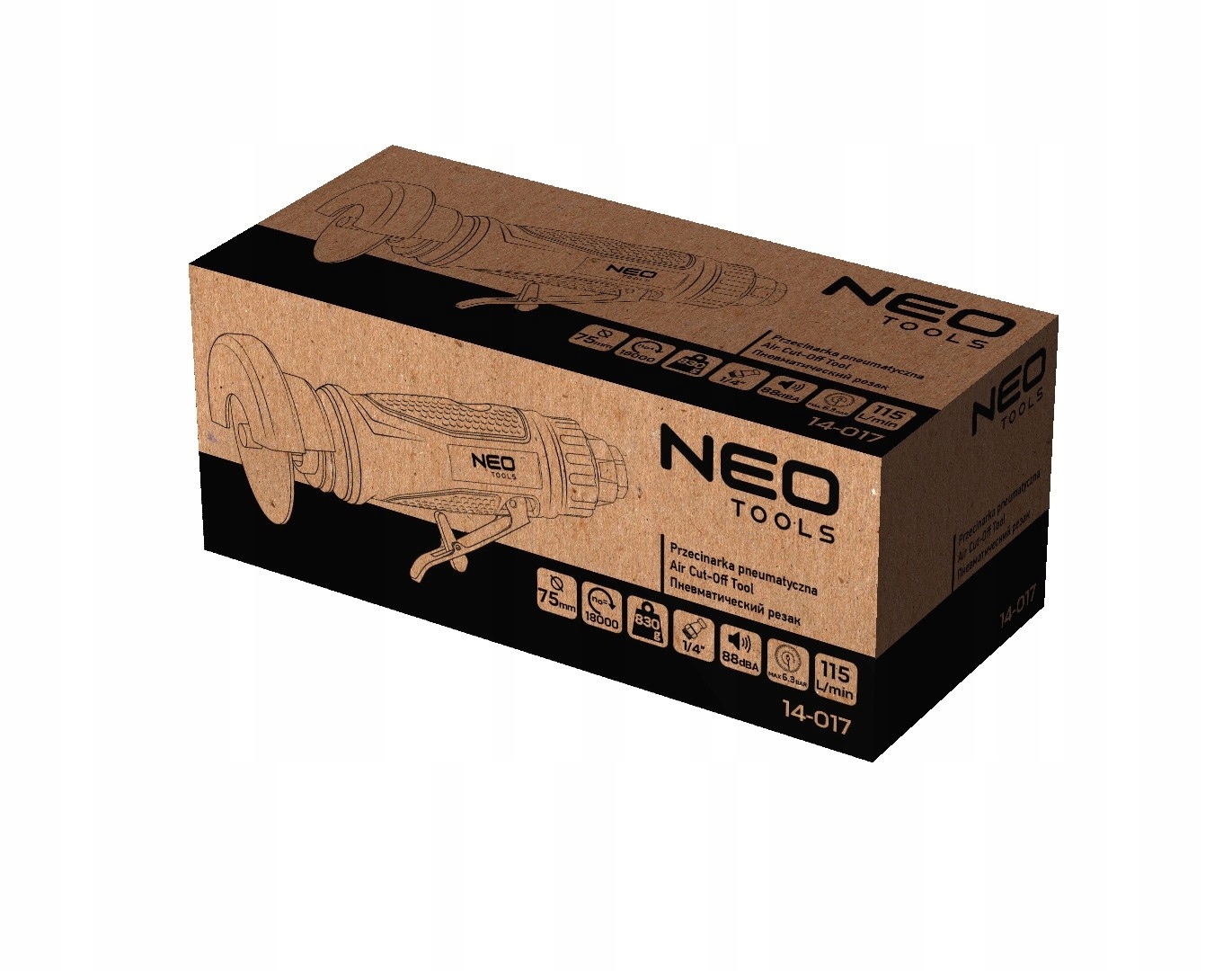 NEO PRZECINARKA PNEUMATYCZNA 75mm SZLIFIERKA LEKKA