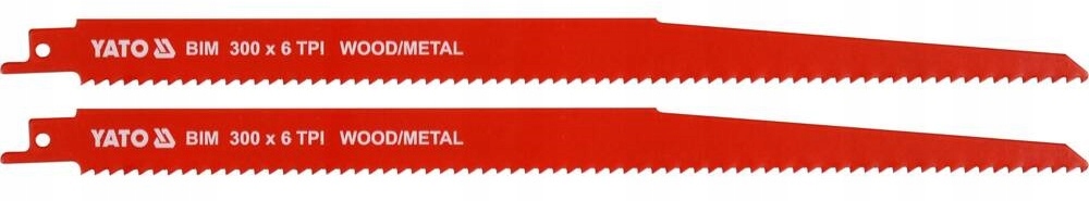 YATO BRZESZCZOTY UNIWERSALNE DO DREWNA METALU BIM 300MM 6TPI 2SZT YT-33935