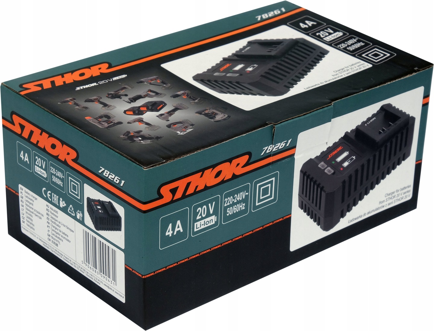 ŁADOWARKA 20V 4A DO AKUMULATORÓW SYSTEMU 20V STHOR